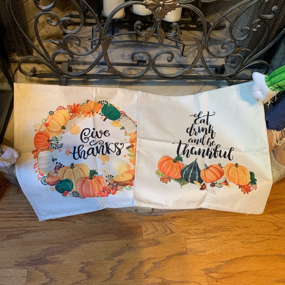 Fall Decorative Canvas Pillow Covers